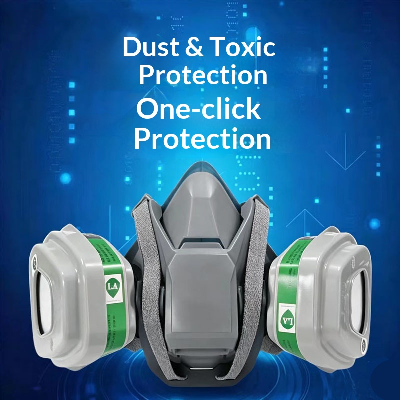 Dust Mask Construction - Máscara de Gas de Silicona 6502QL