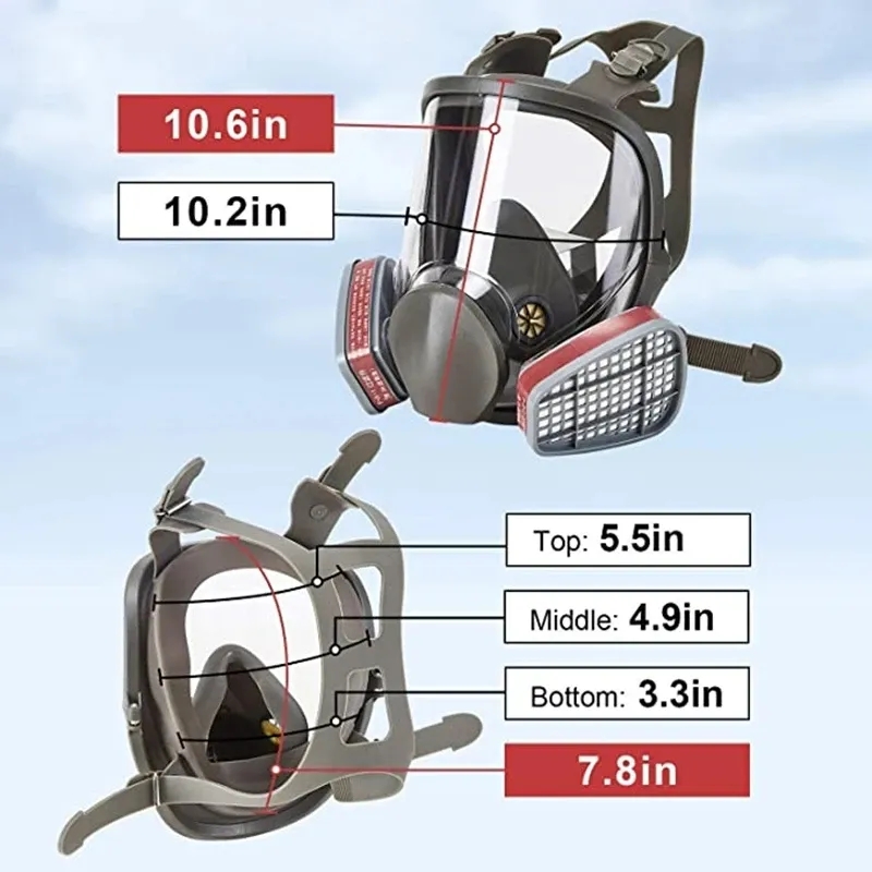 Máscara de Gas de Gran Tamaño  - Kn95 Respirator Mask reseña y precio